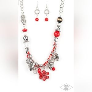 Paparazzi Red Lucas Necklace
